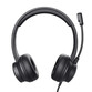 Trust HS-201 Auriculares USB con Micrófono Negros