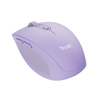 Ratón Trust inalámbrico 3200 DPI Bluetooth y RF, compacto, botones silenciosos, lila Ratón Trust inalámbrico 3200 DPI Bluetooth y RF, compacto, botones silenciosos, lila