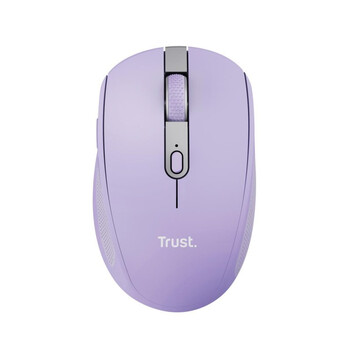 Ratón Trust inalámbrico 3200 DPI Bluetooth y RF, compacto, botones silenciosos, lila Ratón Trust inalámbrico 3200 DPI Bluetooth y RF, compacto, botones silenciosos, lila