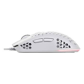 Ratón Trust con cable 6400 DPI RGB ultraligero 6 botones programables blanco