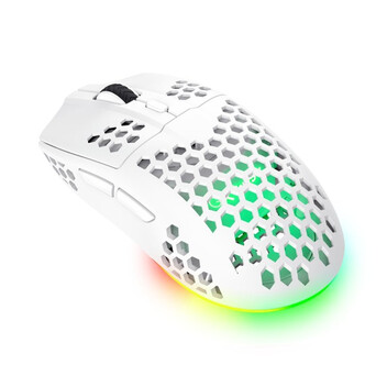 Ratón Trust inalámbrico 4800 DPI RGB ultraligero blanco 6 botones