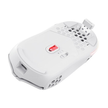 Ratón Trust inalámbrico 4800 DPI RGB ultraligero blanco 6 botones