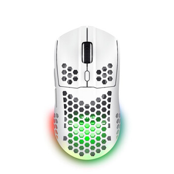 Ratón Trust inalámbrico 4800 DPI RGB ultraligero blanco 6 botones