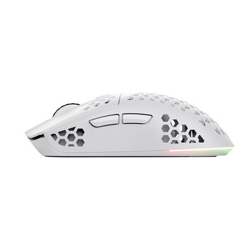 Ratón Trust inalámbrico 4800 DPI RGB ultraligero blanco 6 botones
