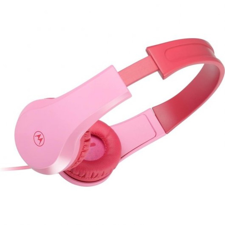 Motorola Moto JR200 Auriculares Infantiles con Cable Rosa