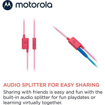 Motorola Moto JR200 Auriculares Infantiles con Cable Rosa Motorola Moto JR200 Auriculares Infantiles con Cable Rosa