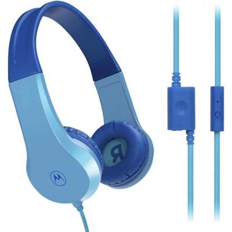 Motorola Moto JR 200 Auriculares Infantiles con Micrófono Azules