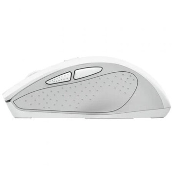 Ratón Trust inalámbrico 2200 DPI Silent Grip 5 botones ergonómico blanco