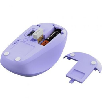 Ratón Trust inalámbrico multidispositivo 1600 DPI compacto clic silencioso púrpura Ratón Trust inalámbrico multidispositivo 1600 DPI compacto clic silencioso púrpura
