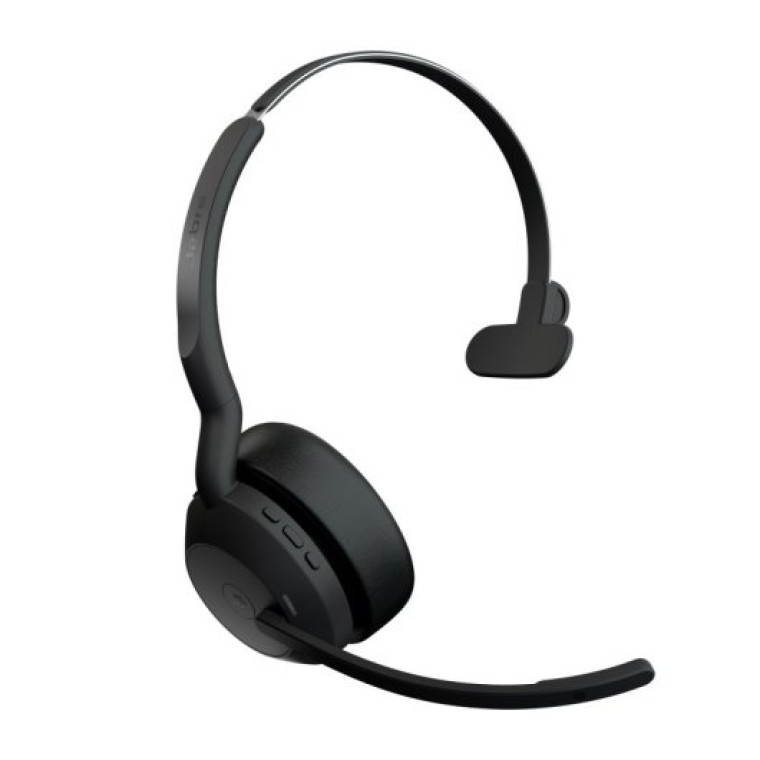 Jabra Evolve 2 55 Auriculares Bluetooth con Base de carga paraOficina/Centro de llamadas Negros