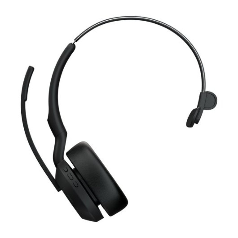 Jabra Evolve 2 55 Auriculares Bluetooth con Base de carga paraOficina/Centro de llamadas Negros