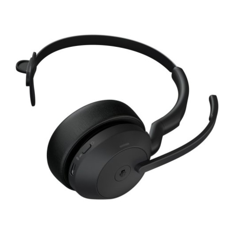 Jabra Evolve 2 55 Auriculares Bluetooth con Base de carga paraOficina/Centro de llamadas Negros