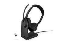 Jabra Evolve 2 55 Auricular Bluetooth con Base de Carga para Oficina/Centro de Llamadas Negro