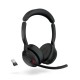 Jabra Evolve 2 55 Auricular Bluetooth con Base de Carga para Oficina/Centro de Llamadas Negro