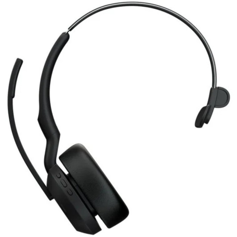 Jabra Evolve2 55 Auriculares Inalámbrico para Centro de Llamadas con Base de Carga Negros