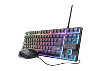 Teclado Gaming Trust GXT 798 Thado Mecánico Tenkeyless RGB + Ratón Felox 6400DPI Negro