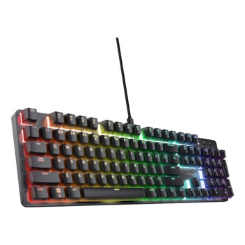 Teclado Gaming Trust GXT 871 Zora Mecánico RGB USB QWERTY Español Aluminio Negro