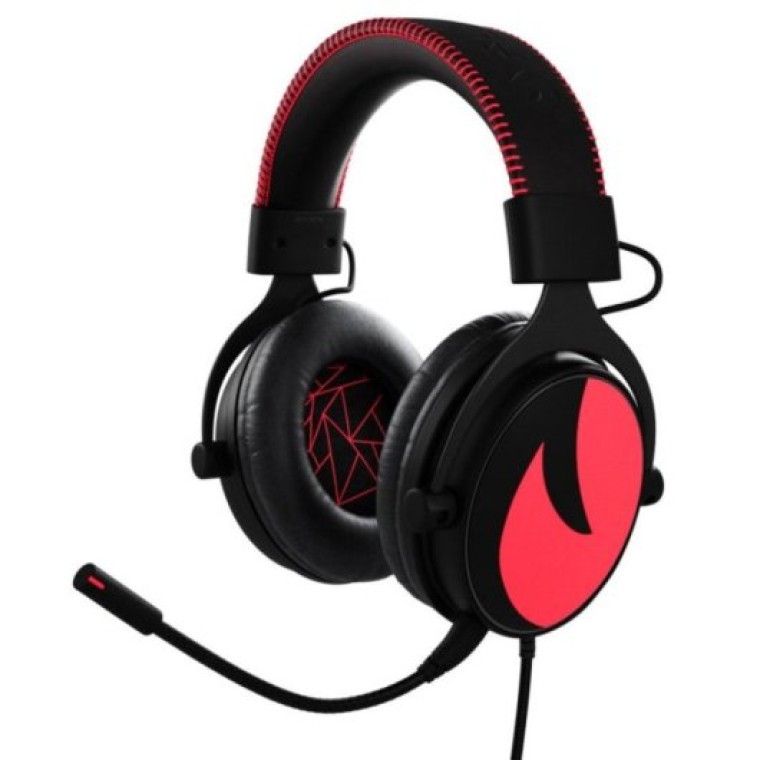 Unotec Asterion Auricular Gaming Negro/Rojo