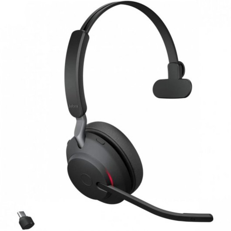 Jabra Evolve2 65 Auricular Inalámbrico Monoaural USB-C Negro