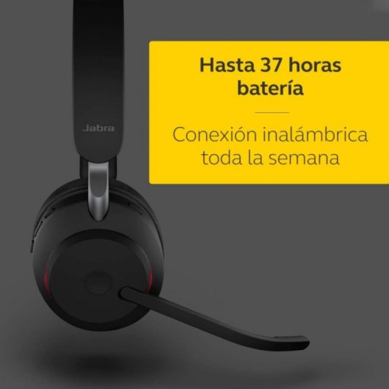 Jabra Evolve2 65 Auricular Inalámbrico Monoaural USB-C Negro