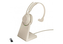 Jabra Evolve2 65 UC Auricular Mono Bluetooth Beige + Soporte de Carga