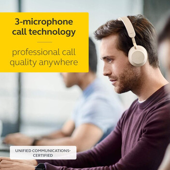 Jabra Evolve2 65 UC Auricular Mono Bluetooth Beige + Soporte de Carga