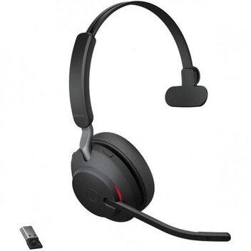 Jabra Evolve2 65 UC Mono Auricular Bluetooth USB-A Negro Jabra Evolve2 65 UC Mono Auricular Bluetooth USB-A Negro