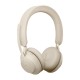 Jabra Evolve2 65 Auriculares Bluetooth con Soporte de Carga Beige