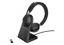Jabra Evolve2 65 Auriculares Inalámbricos Negros + Soporte de Carga USB Jabra Evolve2 65 Auriculares Inalámbricos Negros + Soporte de Carga USB