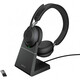 Jabra Evolve2 65 Auriculares Inalámbricos Negros + Soporte de Carga USB