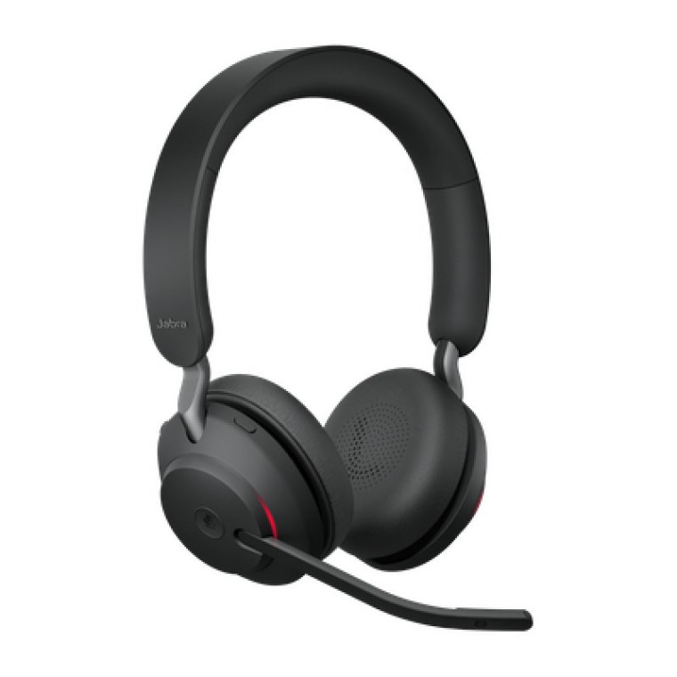 Jabra Evolve2 65 Auriculares Inalámbricos Negros + Soporte de Carga USB-C