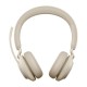 Jabra Evolve2 65 MS Auriculares Bluetooth Beige