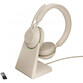 Jabra Evolve2 65 Auriculares Inalámbricos Beige + Soporte de Carga USB