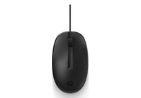 Ratón HP con cable ambidiestro óptico 3 botones USB tipo A negro