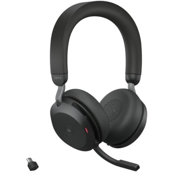 Jabra Evolve2 75 MS Auriculares Inalámbricos Negros + Base de Carga Jabra Evolve2 75 MS Auriculares Inalámbricos Negros + Base de Carga