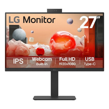 Monitor LG 27″ FHD 100Hz IPS Webcam Altavoces USB-C RJ45 Ergonomía Pro