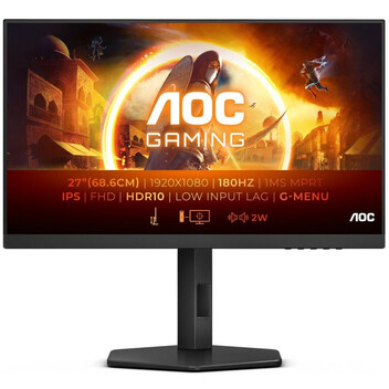 Monitor AOC 27G4X 27" LED Fast IPS FullHD 180Hz G-Sync Compatible