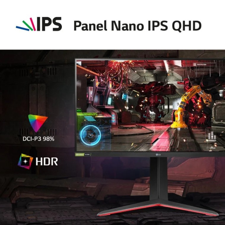 LG UltraGear 27GP850P-B 27" LED NanoIPS QHD 165Hz FreeSync Premium