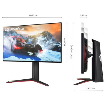 LG UltraGear 27GP95RP-B 27" LED NanoIPS UltraHD 4K 160Hz G-Sync Compatible LG UltraGear 27GP95RP-B 27" LED NanoIPS UltraHD 4K 160Hz G-Sync Compatible