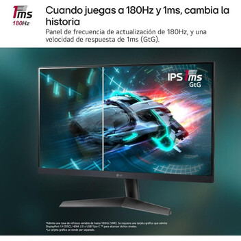 Monitor LG UltraGear 27GS60F-B 27" LED IPS FullHD 180Hz G-Sync Compatible