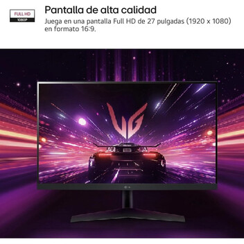 Monitor LG UltraGear 27GS60F-B 27" LED IPS FullHD 180Hz G-Sync Compatible