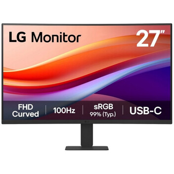Monitor LG 27U421A-B 27" Full HD 100Hz VA Curvo HDR10 USB-C Flicker Free Negro Monitor LG 27U421A-B 27" Full HD 100Hz VA Curvo HDR10 USB-C Flicker Free Negro