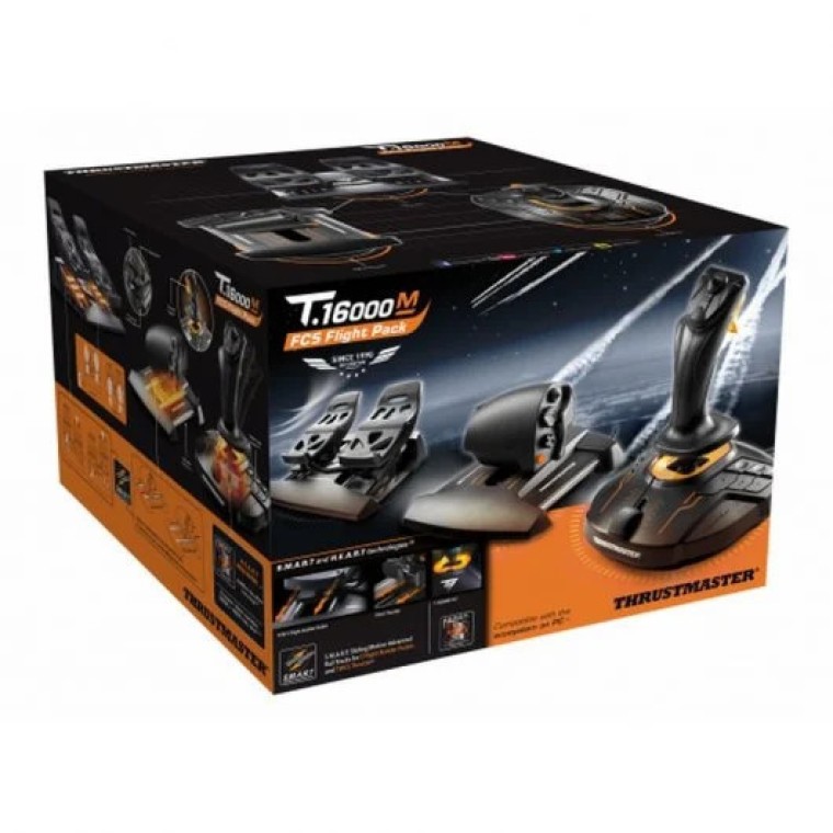 Thrustmaster T.16000M FCS Flight Pack Joystick + Acelerador + Pedales