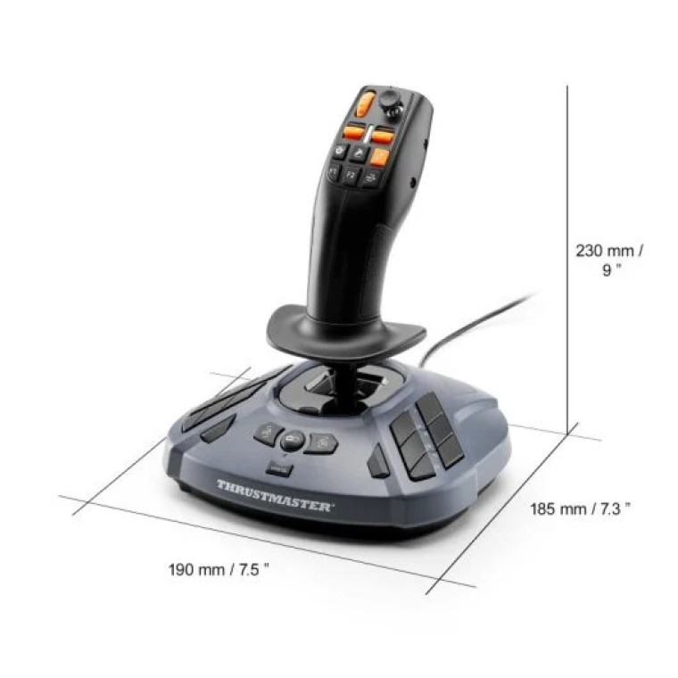 Thrustmaster SimTask FarmStick Joystick Multifuncional para Farming Negro