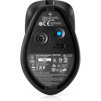 Ratón HP inalámbrico 1600 DPI Recargable ambidiestro láser negro/gris