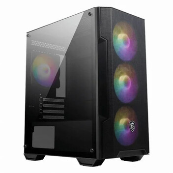 MSI MAG FORGE M100A RGB USB 3.2 Negra con Ventana MSI MAG FORGE M100A RGB USB 3.2 Negra con Ventana