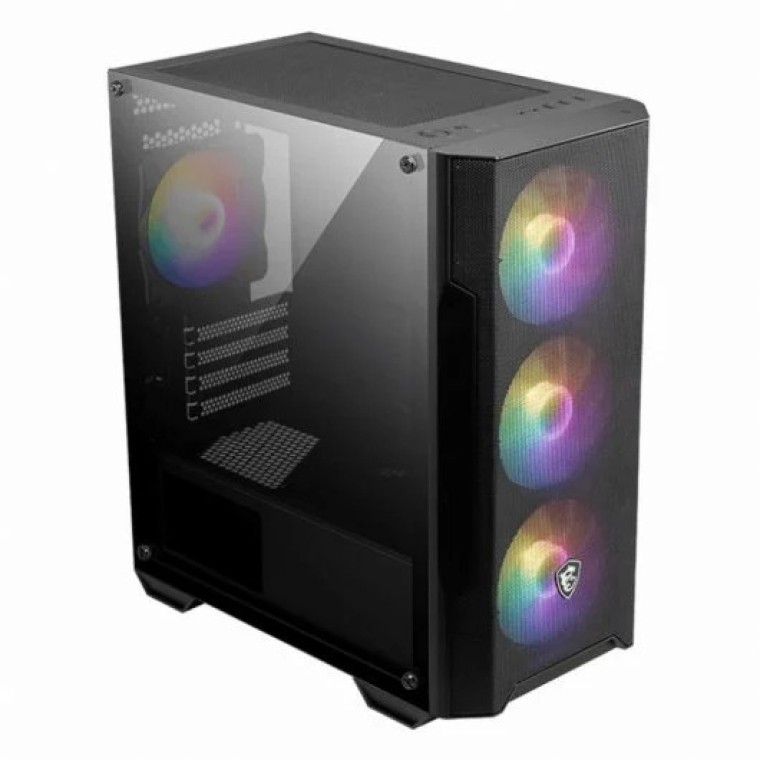 MSI MAG FORGE M100A RGB USB 3.2 Negra con Ventana