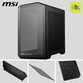 Torre PC MSI MAG PANO 100R PZ ARGB Semi Torre Doble Cristal Templado USB-C Negra Torre PC MSI MAG PANO 100R PZ ARGB Semi Torre Doble Cristal Templado USB-C Negra