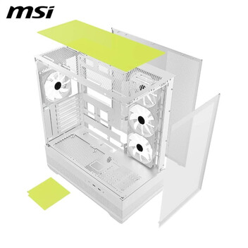 Torre PC MSI MAG PANO 110R PZ WHITE Vidrio templado Midi Tower Blanco Compatible ATX/mATX/Mini-ATX