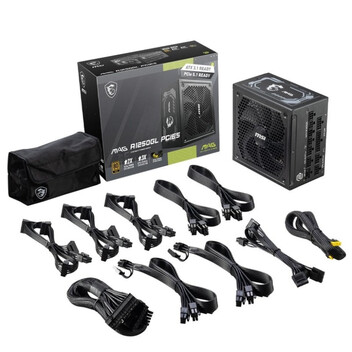 Fuente Alimentación MSI MAG A1250GL ATX 3.1 PCIe 5.1 1250W 80 Plus Gold Modular